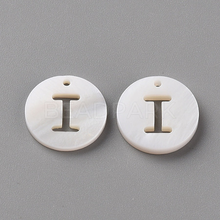 Natural Freshwater Shell Pendants SHEL-Q311-008I-1