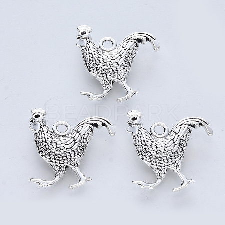 Tibetan Style Alloy Pendants TIBE-R316-023AS-RS-1