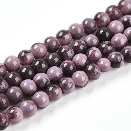 Baking Paint Glass Beads X1-DGLA-N003-4mm-C09-1