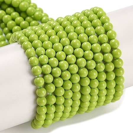 Synthetic Turquoise Beads Strands G-U004-02C-1