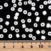 Frosted Opaque 6/0 Glass Seed Beads SEED-R029-4mm-A01-4