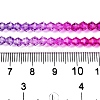 Gradient Color Baking Paint Glass Bead Strands DGLA-A039-T2mm-A09-5