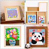 DIY Children Wood Decoration Clay Picture Frame WOOD-WH20008-07E-4