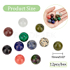 Natural & Synthetic Gemstone Round Beads G-NB0003-86C-2