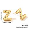 Brass Stud Earrings UV9543-26-1