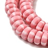 Polymer Clay Beads Strands CLAY-H006-02H-3