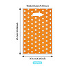 Polka Dot PET Plastic Packing Bags with Die Cut Hole Handle ABAG-TADJ0002-001A-2