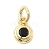 Brass Cubic Zirconia Charms KK-G554-02B-05-1