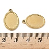 304 Stainless Steel Pendant Cabochon Settings STAS-D127-18B-G-3