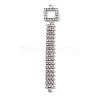 Square Brass Crystal Rhinestone Cup Chain Big Pendants KK-A167-09P-1