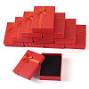 Rectangle Paper Jewelry Set Storage Boxes with Bowknot X1-CON-TAC0014-04D-1