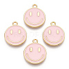 Light Gold Tone Alloy Enamel Pendants ENAM-N056-197B-3