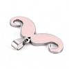 201 Stainless Steel Enamel Pendants STAS-S110-075K-3