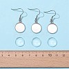 DIY Flat Round Dangle Earrings Making Kit DIY-FS0002-80-5