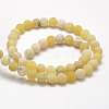 Frosted Natural Weathered Agate Beads Strands G-F367-8mm-11-4