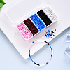 6000Pcs 5 Colors Glass Seed Beads SEED-YW0001-15A-6