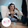 1 Pair Silicone Cat Ear Headphones Decorations DIY-CP0013-62B-5