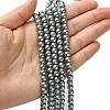 Eco-Friendly Dyed Glass Pearl Beads Strands HY-A008-6mm-RB076-4