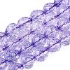Crackle Transparent Glass Beads Strands GLAA-N068-04A-07-1
