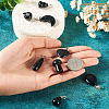 8Pcs 8 Styles Natural Obsidian Pendants G-TA0002-29-7