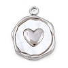 Natural White Shell Pendants STAS-D385-01C-P-1