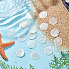 Natural Capiz Shell Pendants SHEL-HY0001-20B-4