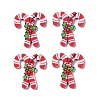 Christmas Style Printed Acrylic Cabochons X-MACR-O045-01F-1