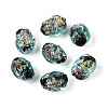 Handmade Foil Lampwork Beads Strands FOIL-T008-07C-2