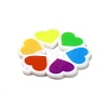 Pride Style Printed Acrylic Rainbow Pendants SACR-B005-01C-3