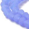 Imitation Jade Solid Color Glass Beads Strands EGLA-A034-J6mm-MD03-4