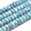 Synthetic Ocean White Jade Beads Strands LS-G-S257-5x10mm-02-1