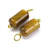 Natural Tiger Eye Cloumn Pendants STAS-H221-04G-02-2