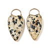 Natural Dalmatian Jasper Pendants G-I393-01G-12-1