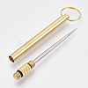 Portable Pocket 201 Stainless Steel Toothpick keychain KEYC-T007-02G-3