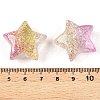 Gradient Color Transparrent Acrylic European Beads OACR-P024-03-01-3