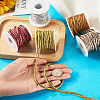 25 Yards 5 Colors Round Polyester Gold Metallic Cord OCOR-TA0002-58-6