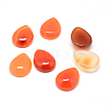 Dyed Natural Carnelian Gemstone Cabochons X-G-T024-13x18mm-14-1