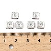 Brass Rhinestone Spacer Beads RSB072-07S-4
