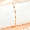 Wave Alloy Cuff Bangles BJEW-L701-04G-3