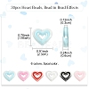 30Pcs 6 Colors Acrylic Beads SACR-YW0001-61-2