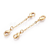 Brass Cable Chain Chain Extender KK-ZX024-37G-A-1