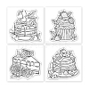 4Pcs 4 Styles PVC Stamp DIY-WH0487-0058-8