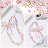 1Pc Bowknot Synthetic Quartz Bead Mobile Straps AJEW-BM0001-48A-6