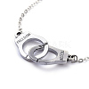 Freedom Handcuff Anklets AJEW-AN00284-02-2