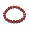 Natural Red Jasper Bead Stretch Bracelets BJEW-K212-C-012-2
