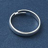 Adjustable Brass Finger Rings Components KK-K414-09S-2