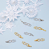 10Pcs 2 Colors Bowknot Rack Plating Brass Clear Cubic Zirconia Watch Band Clasps ZIRC-DC0001-09-5