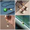 CHGCRAFT 4Pcs 4 Styles Wooden Acorn Box Jewelry Pendants WOOD-CA0001-65-6