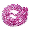 Transparent Crackle Baking Paint Glass Beads X1-DGLA-T003-01C-09-2