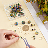 DICOSMETIC DIY Half Round Earring Making Kits STAS-DC0007-42-2